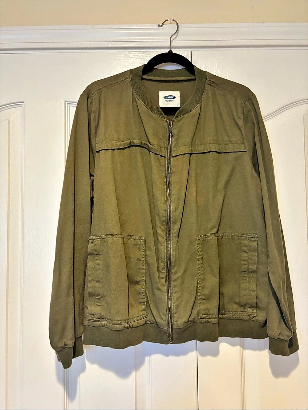 Old Navy Olive Bomber Jacket Size XL